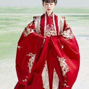 Phoenix Hanfu Wedding Prom Dress Embroidered